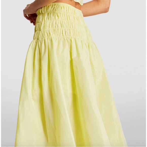 Maje Yellow Midi Skirt NWT - Picture 3 of 7